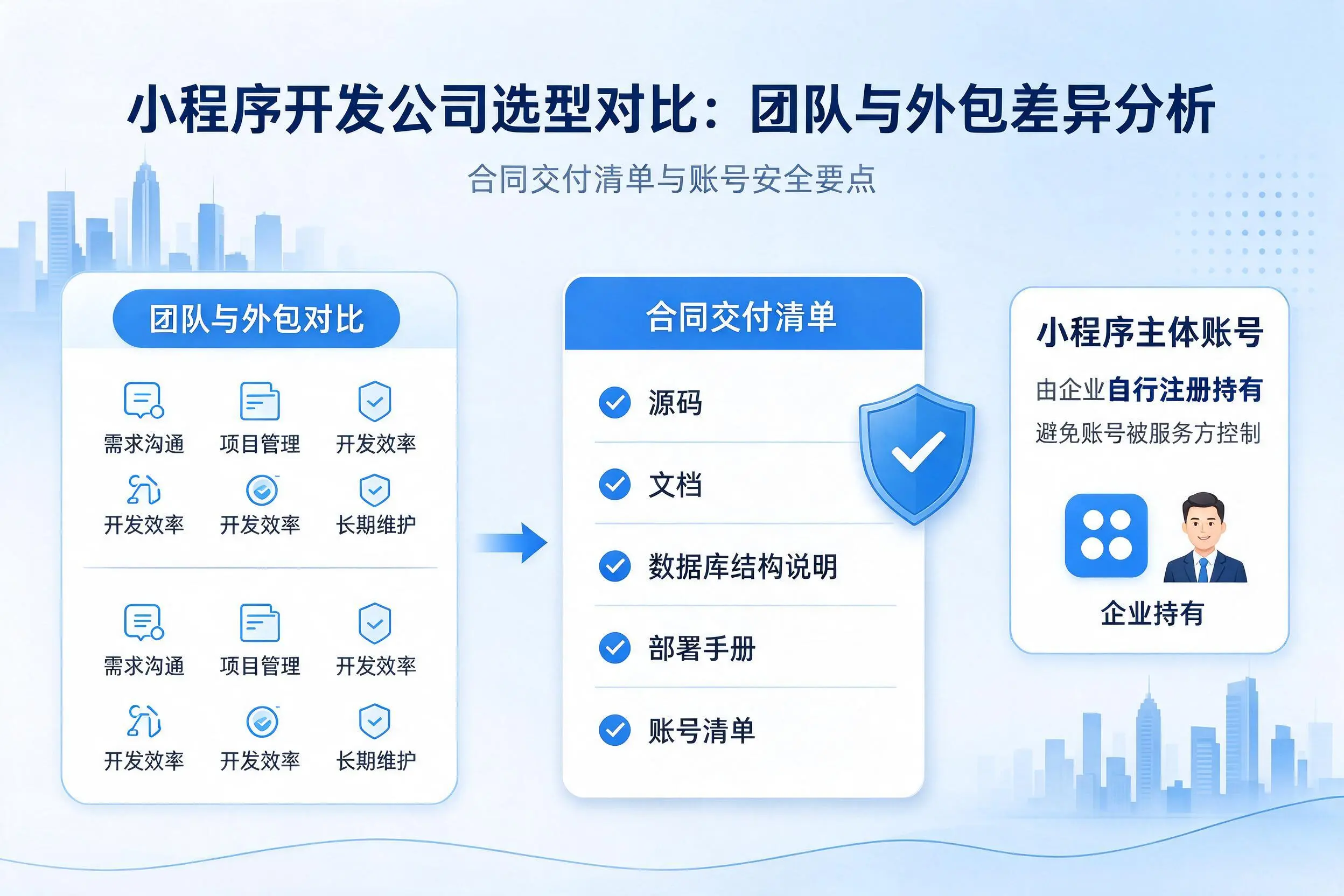 潮州小程序开发公司选型对比：团队与外包差异分析