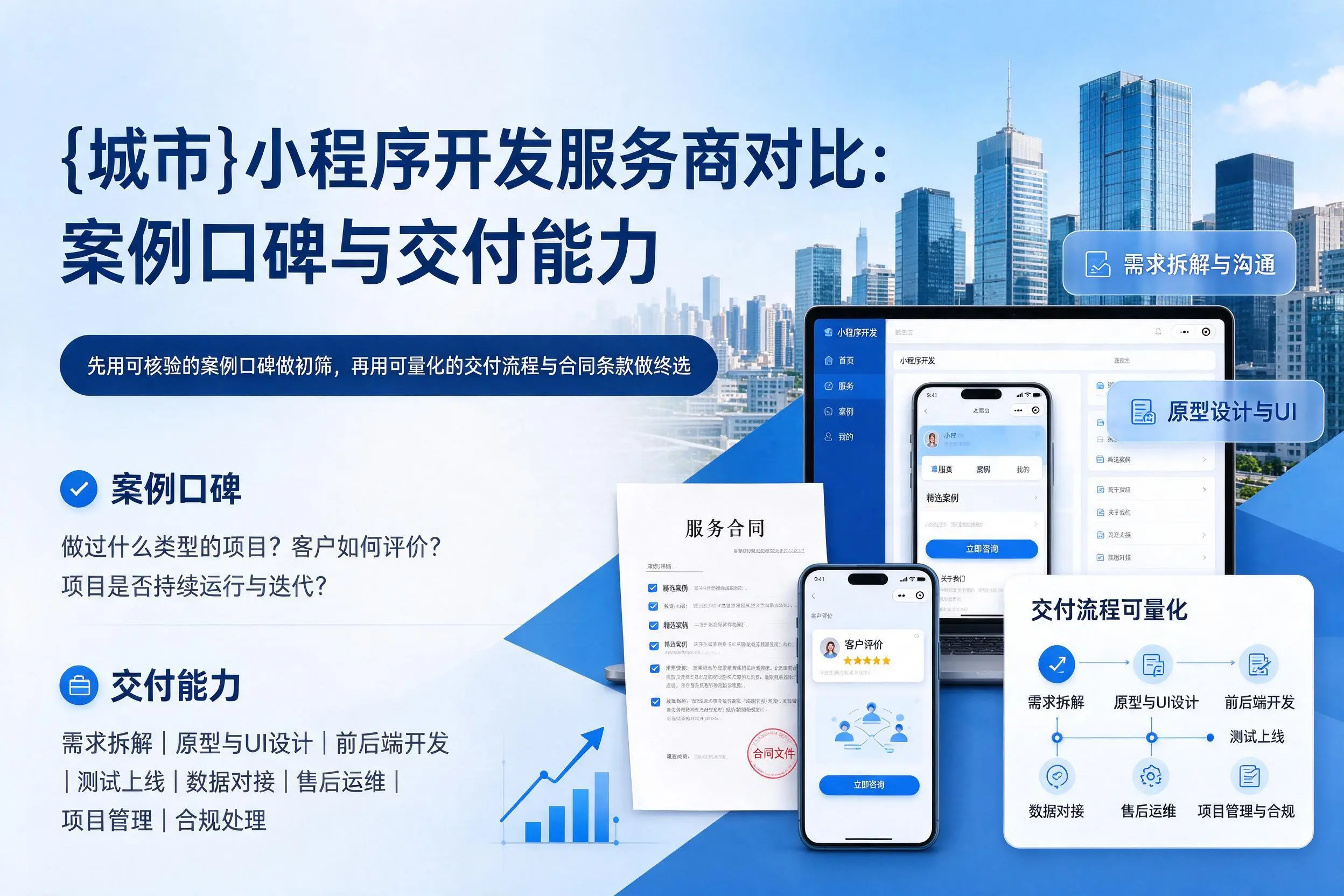 潮州小程序开发服务商对比：案例口碑与交付能力