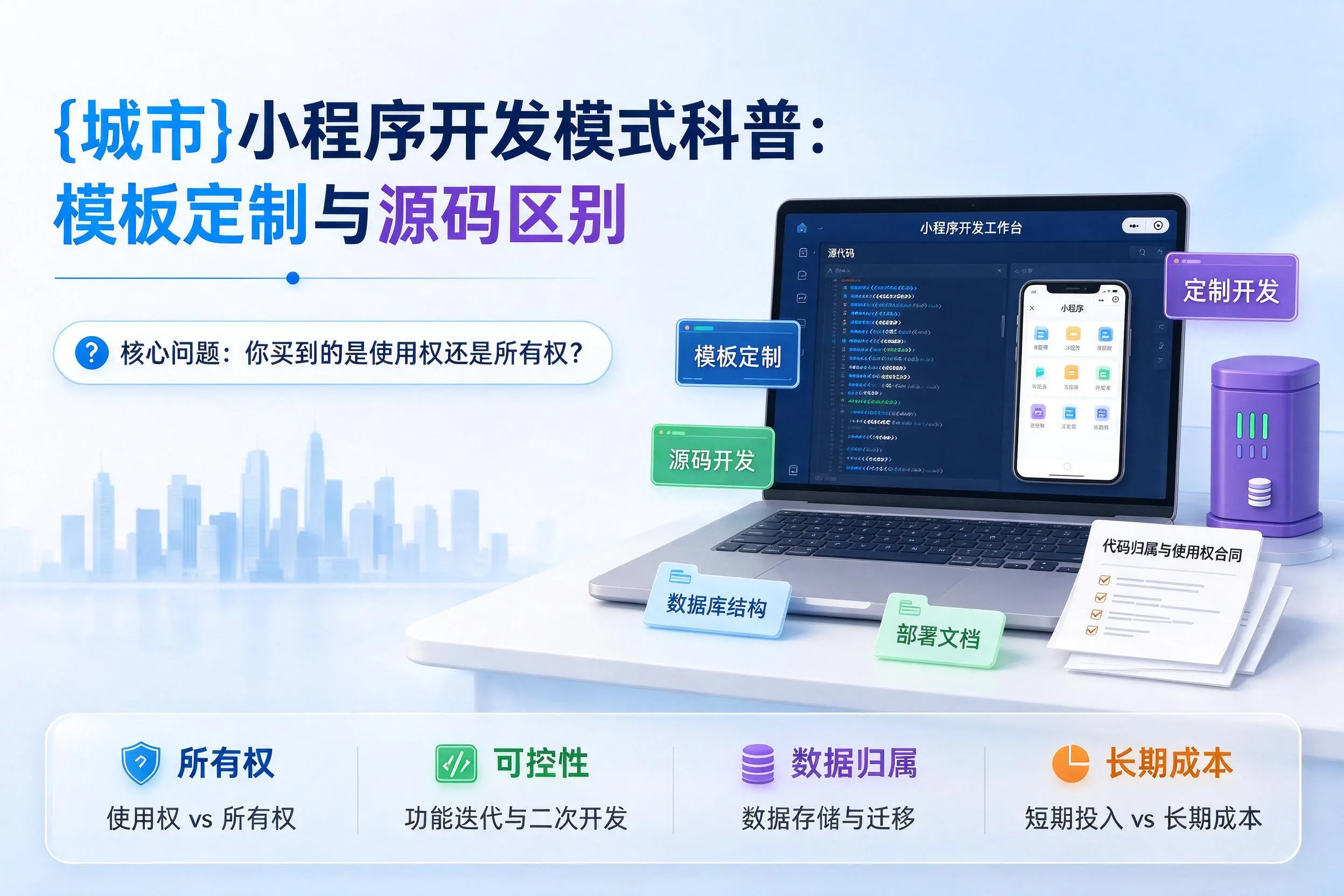 潮州小程序开发模式科普：模板定制与源码区别