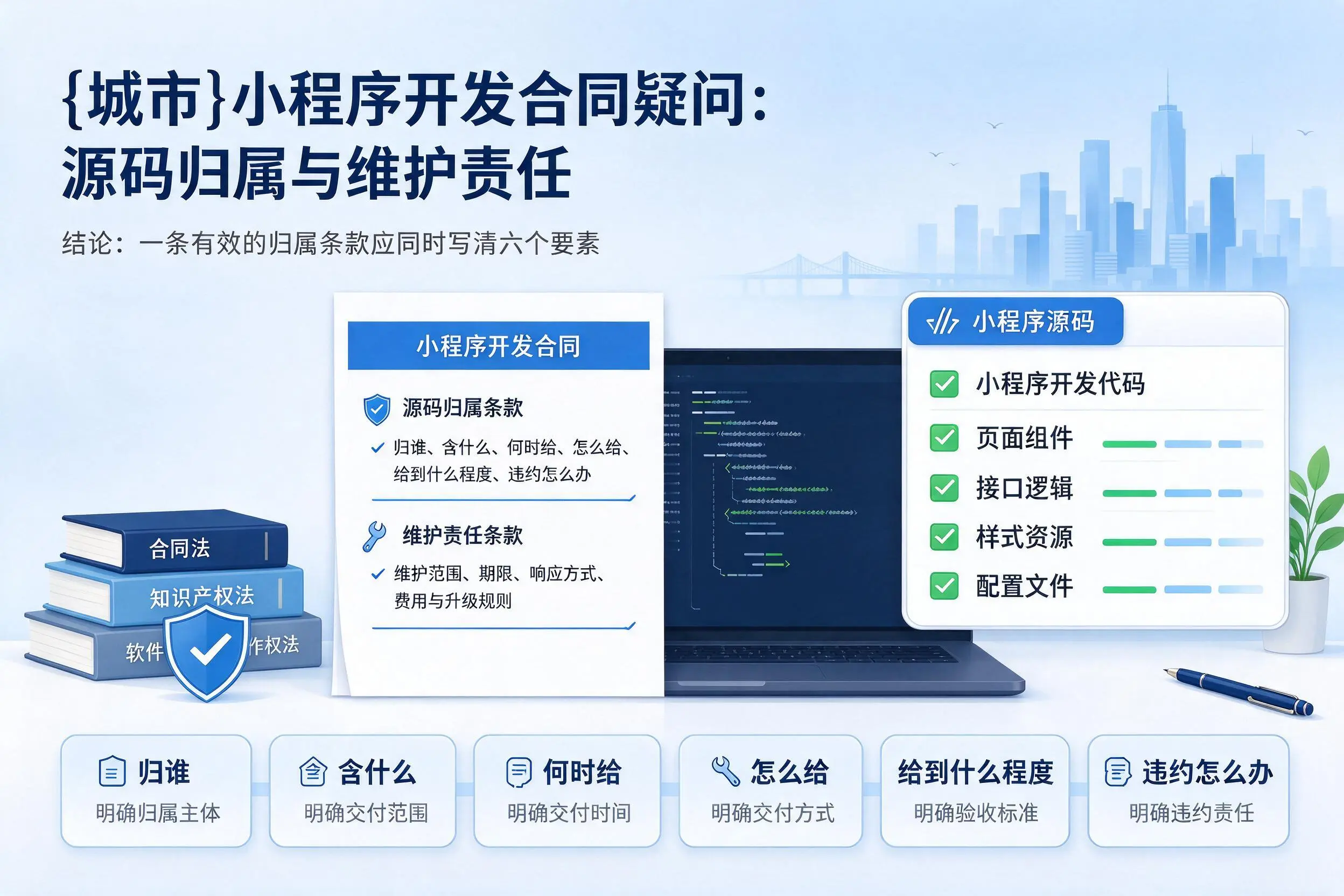 潮州小程序开发合同疑问：源码归属与维护责任