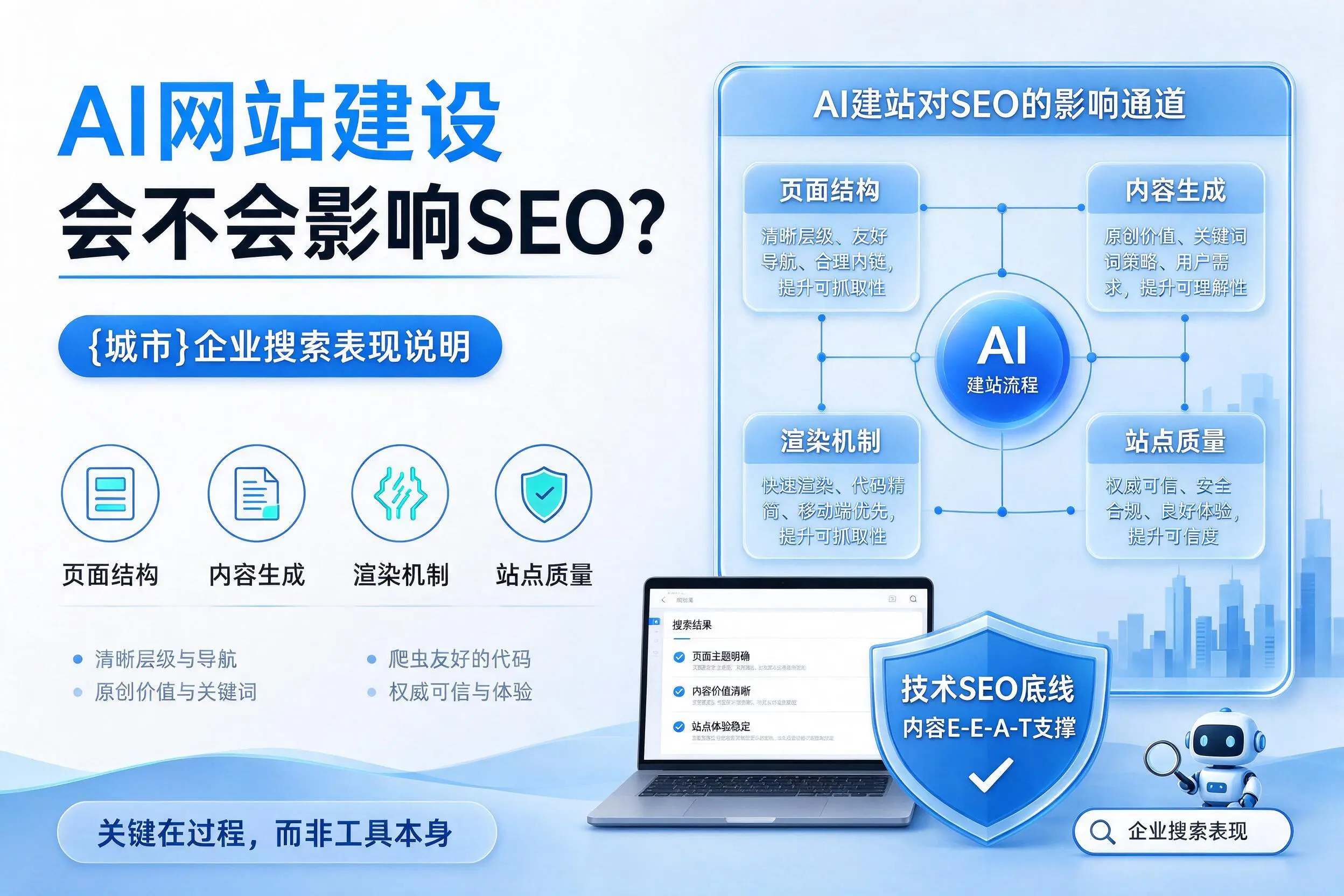 AI网站建设会不会影响SEO？潮州企业搜索表现说明