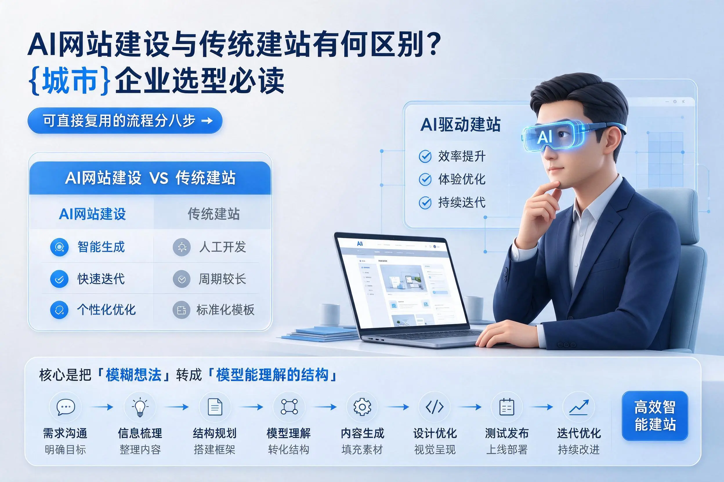 AI网站建设与传统建站有何区别？潮州企业选型必读