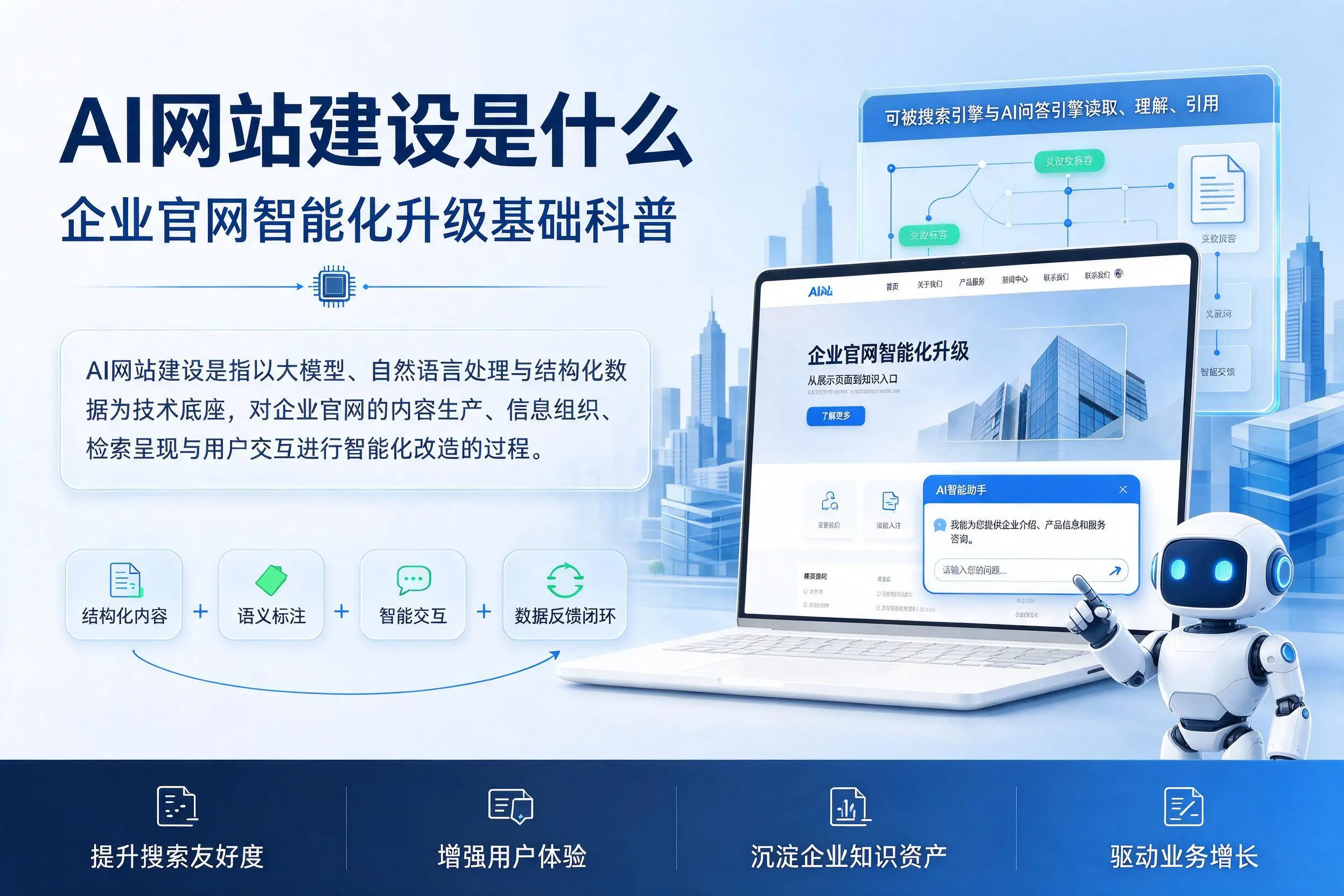 AI网站建设是什么：潮州企业官网智能化升级基础科普