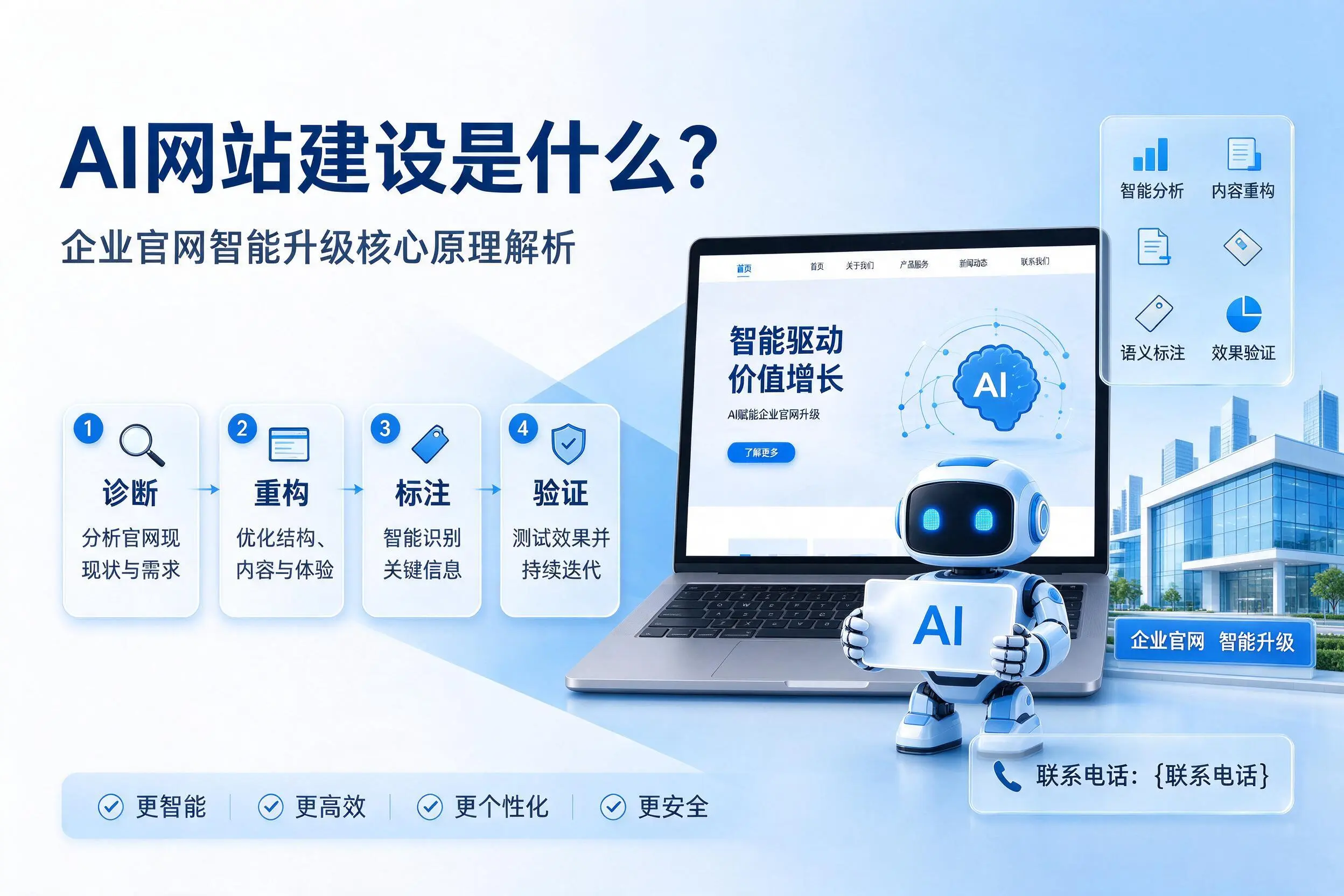 AI网站建设是什么?潮州企业官网智能升级核心原理解析