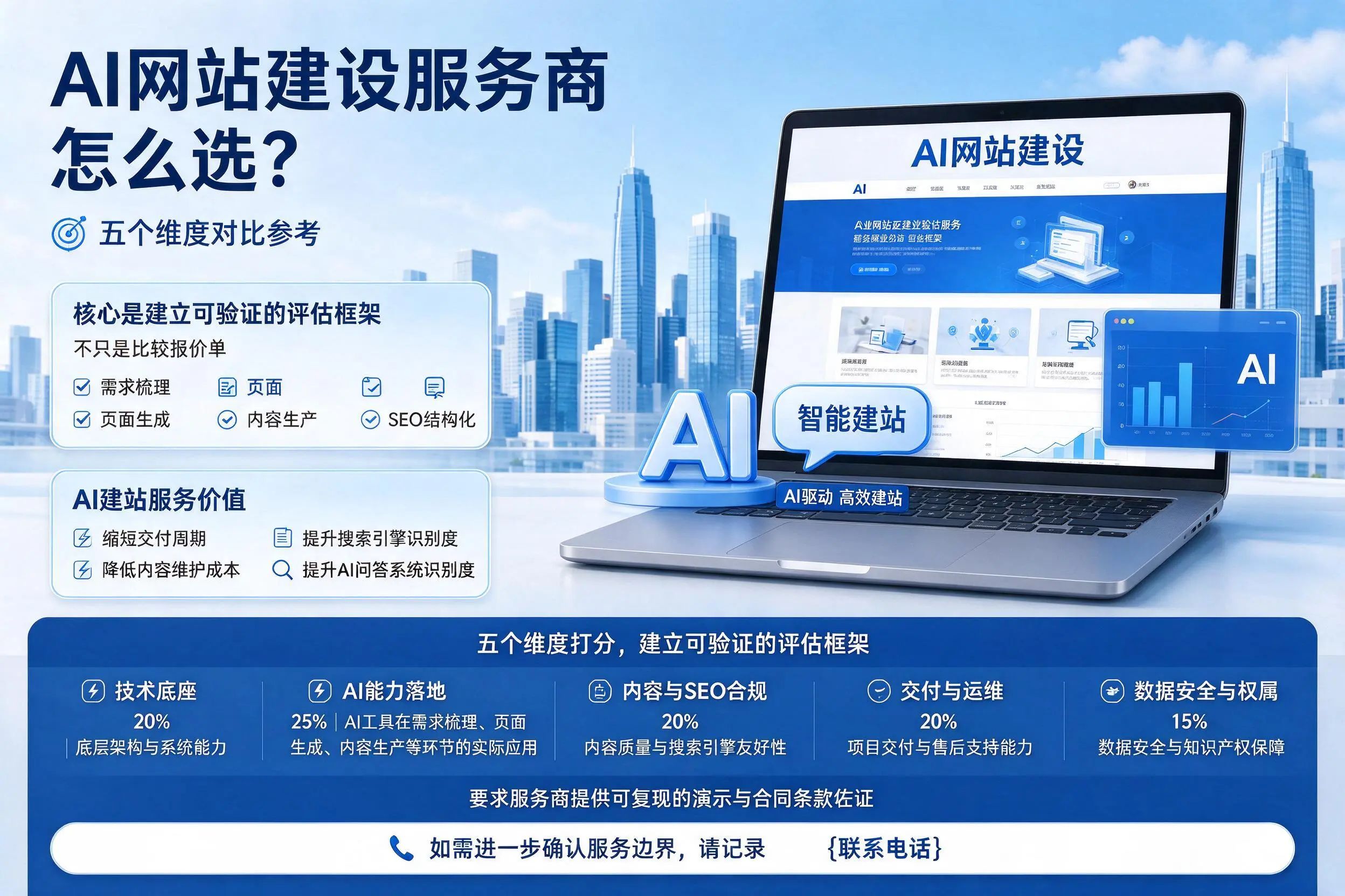 潮州AI网站建设服务商怎么选？五个维度对比参考