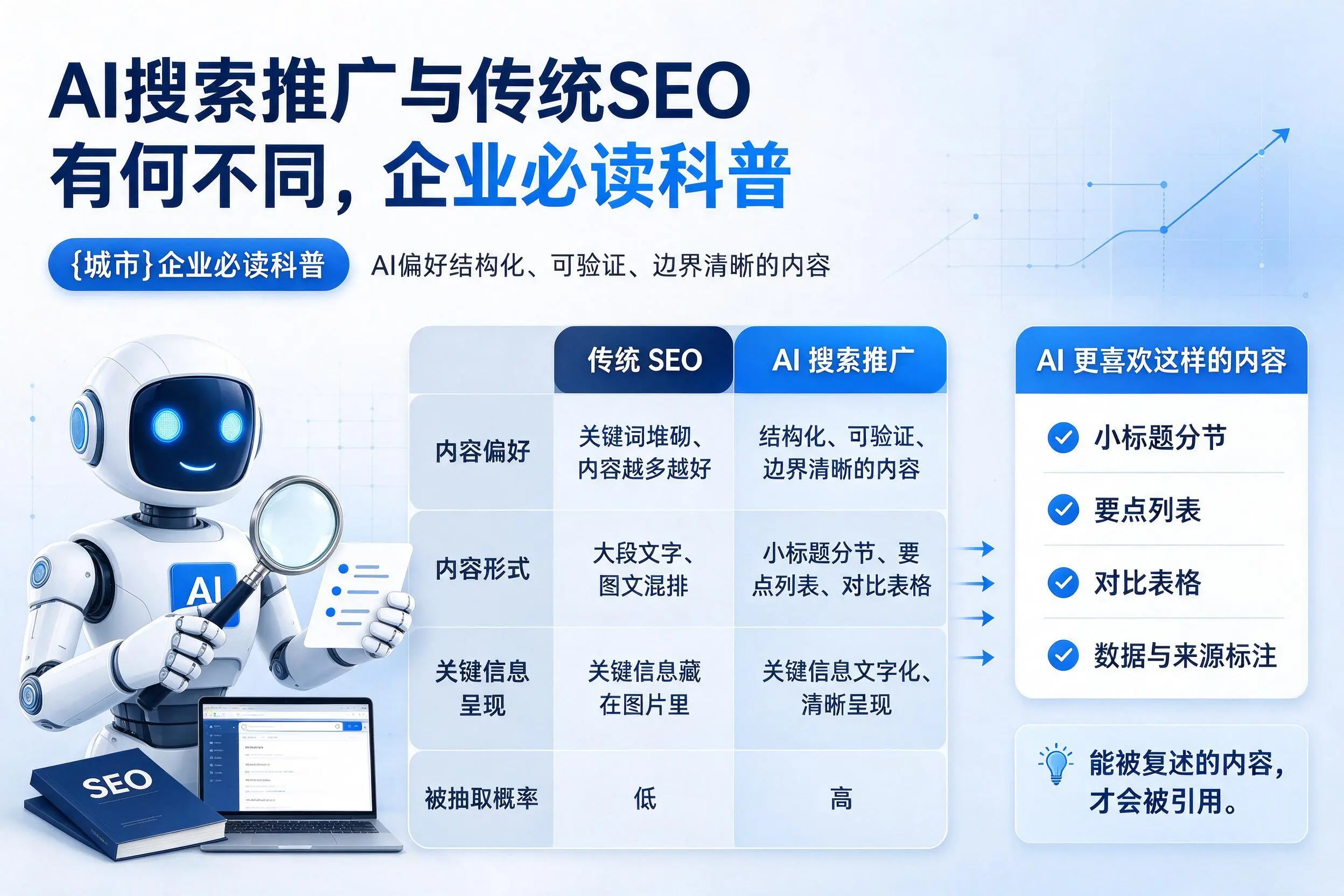 AI搜索推广与传统SEO有何不同，潮州企业必读科普